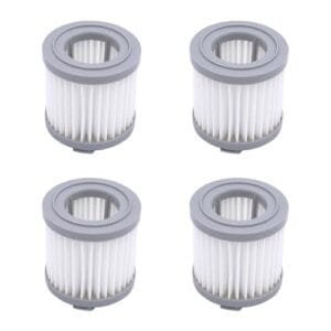 MIRTUX Pack de 4 Filtros para Aspiradora Cecotec y Xiaomi Jimmy