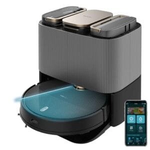 Cecotec Conga 13090: Robot Aspirador Autovaciado con Tecnología Láser y Mopas Giratorias.