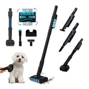 Cecotec Scoba 2100 Twice Animal: Aspirador Ligero con Succión 20kPa y Dual Brush.