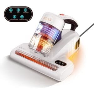 JIGOO Aspiradora Antiácaros UV con Sensor y Pantalla LED