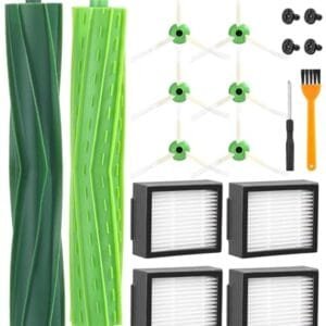 SOBEAU Kit de Repuestos para iRobot Roomba: 2 Cepillos, 4 Filtros, 6 Laterales