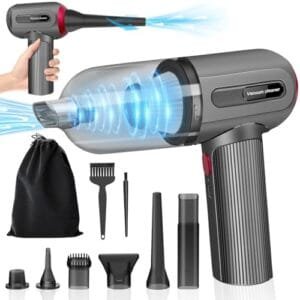 AKOFIC Mini Aspirador 3 en 1 Sin Cable, Potente y Portátil 9000PA