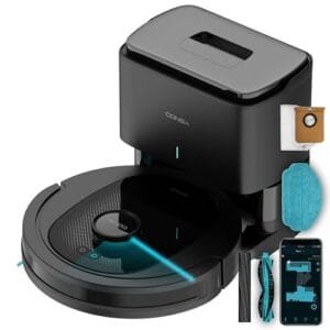 Cecotec Conga 8490 Ultimate: Robot Aspirador Autovaciado con Navegación Láser y 7000Pa.