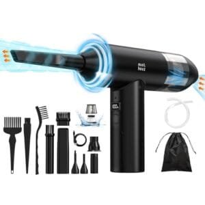 Minthouz Mini Aspiradora 3 en 1: Potente Soplador de Polvo 120W