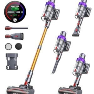 Aspiradora Sin Cable 40KPA, 55 Minutos, Potente y con Luz LED