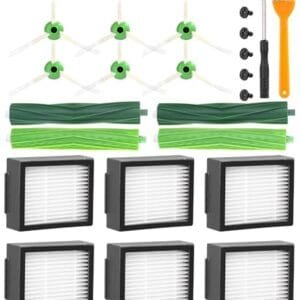 Kit de Recambios iRobot Roomba E/I/J Series: 4 Cepillos, 4 Filtros, 6 Laterales.