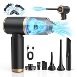 Coovee Mini Aspiradora 4 en 1 Sin Cable, 15000 Pa Potente y Portátil