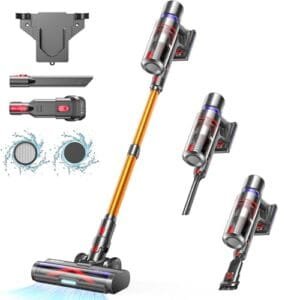 Aspiradora Sin Cable 550W, 60 Min, Pantalla Táctil y Antienredos