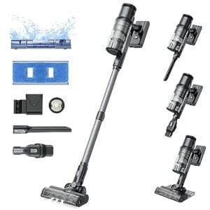 Proscenic P11 Mopping: Aspiradora Escoba 35KPA con Friegasuelos y Pantalla Táctil.