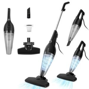 Aigostar Aspiradora Vertical 4 en 1, 600W, Potente 15000Pa, Ligera y Eficiente