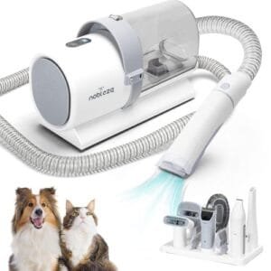 Nobleza Pet Beauty Vacuum: Aspiradora y Cortadora de Pelo para Mascotas con 7 Herramientas