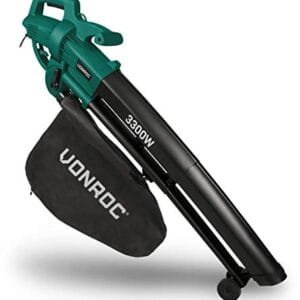 VONROC Soplador 3 en 1 3300W - Sopla, Aspira y Tritura 270 km/h