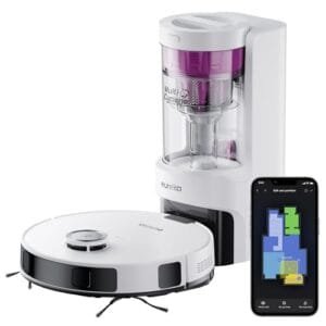 EUREKA NERE10s: Robot Aspirador Autovaciado con Navegación LiDAR y 4000Pa