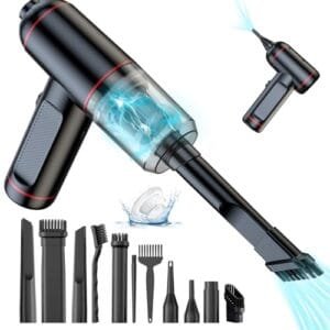 Unipampa Aspiradora de Mano 3 en 1: Potente y Sin Cable para Coche.