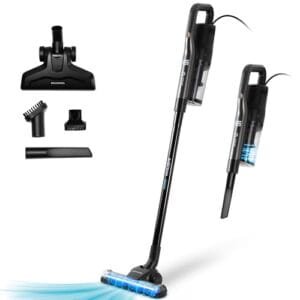 Grunkel ASP Aspiradora Escoba Vertical 600W con Filtro HEPA y Accesorios