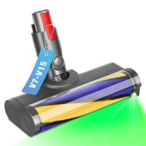 RUKHOOL Cabezal Recambio para Dyson V7-V15, Ideal para Alfombras y Parquet