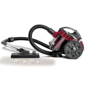 Aspirador Cilíndrico Duros 2600W con Filtro HEPA y Herramienta Turbo para Mascotas