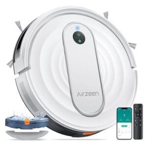 Airzeen J10: Robot Aspirador y Fregasuelos 4000pa, Silencioso y WiFi.