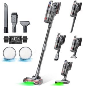 Linkifly A11 Aspiradora sin Cable 600W con Luz LED y 3 Accesorios