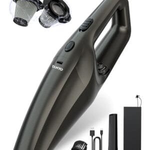 TANYO Aspirador de Mano 12000Pa - Kit Limpieza Coche y Hogar
