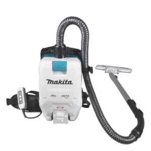 Makita VC008GZ Aspiradora de Mochila 40V - Sin Batería, Blanco