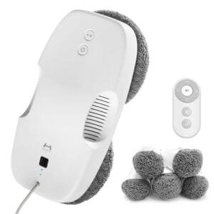 HUTT DDC55: Robot Limpiacristales Eléctrico con 12 Trapos y Navegación Inteligente