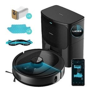Cecotec Conga 7490: Robot Aspirador 4 en 1 con Autovaciado y Control App