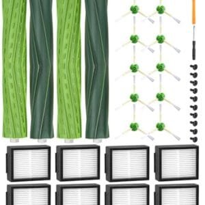 Kit de Recambios iRobot Roomba E/I/J/i3/i4 - 2 Cepillos, 8 Filtros, 10 Laterales