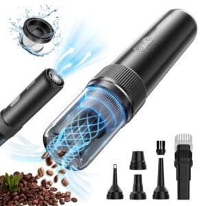 EVARY Aspiradora de Mano Sin Cable 21000PA con Filtro HEPA y Batería