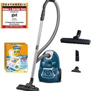 Rowenta RO3950 - Aspiradora Silenciosa con Bolsa y Filtro Higiénico Azul