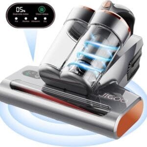 JIGOO S300 Pro: Aspirador de Ácaros con Sensor y Luz UV, 500W
