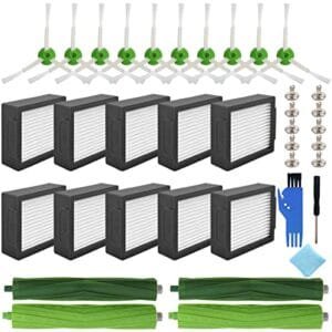 QAQGEAR Kit de Repuestos HEPA y Cepillos para iRobot Roomba i7/i3/j7