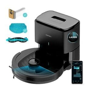 Cecotec Conga 7490 Ultimate: Robot Aspirador Autovaciado con Navegación Láser.
