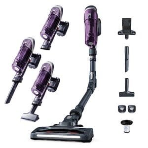 Rowenta XForce Flex 8.60: Aspiradora escoba potente con batería extraíble y tubo flexible.