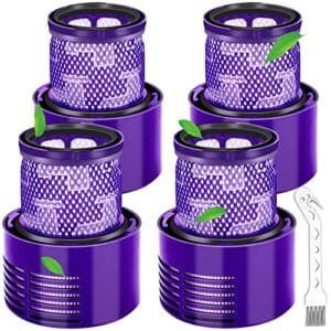 Smyidel Kit de Filtros Repuestos para Dyson V10 SV12 (4 Piezas)